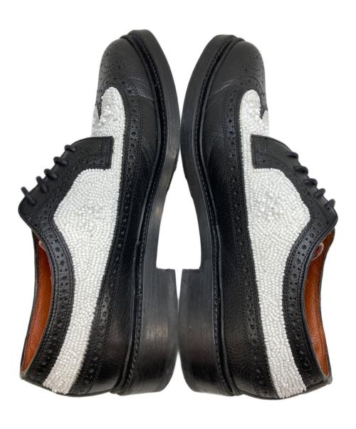 DUCKIE BROWN（ダッキーブラウン）DUCKIE BROWN (ダッキーブラウン) Florsheim (フローシャイム) フローシャイムバイダッキーブラウン ホワイト×ブラック サイズ:8の古着・服飾アイテム
