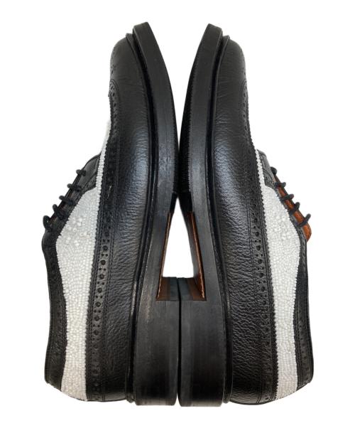 DUCKIE BROWN（ダッキーブラウン）DUCKIE BROWN (ダッキーブラウン) Florsheim (フローシャイム) フローシャイムバイダッキーブラウン ホワイト×ブラック サイズ:8の古着・服飾アイテム
