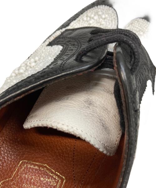 DUCKIE BROWN（ダッキーブラウン）DUCKIE BROWN (ダッキーブラウン) Florsheim (フローシャイム) フローシャイムバイダッキーブラウン ホワイト×ブラック サイズ:8の古着・服飾アイテム