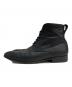 BURBERRY BLACK LABEL (バーバリーブラックレーベル) レザーシューズ ブラック サイズ:1EE：12000円