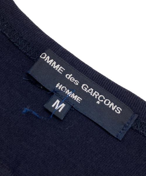 COMME des GARCONS HOMME（コムデギャルソン オム）COMME des GARCONS HOMME (コムデギャルソン オム) CdGHロゴパッカリングカットソー ネイビー サイズ:Mの古着・服飾アイテム