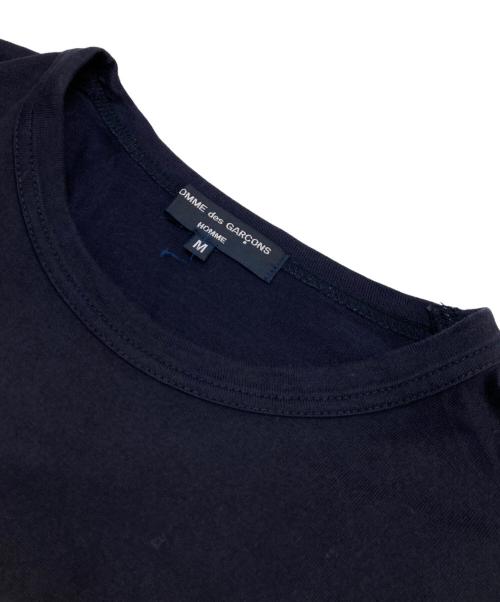 COMME des GARCONS HOMME（コムデギャルソン オム）COMME des GARCONS HOMME (コムデギャルソン オム) CdGHロゴパッカリングカットソー ネイビー サイズ:Mの古着・服飾アイテム