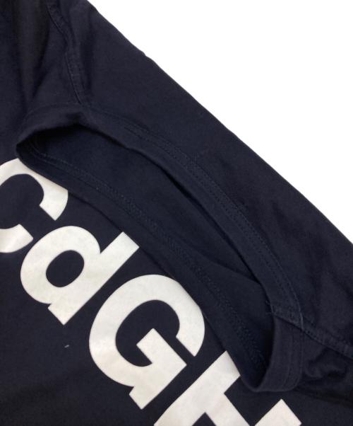 COMME des GARCONS HOMME（コムデギャルソン オム）COMME des GARCONS HOMME (コムデギャルソン オム) CdGHロゴパッカリングカットソー ネイビー サイズ:Mの古着・服飾アイテム