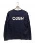 COMME des GARCONS HOMME（コムデギャルソン オム）の古着「CdGHロゴパッカリングカットソー」｜ネイビー