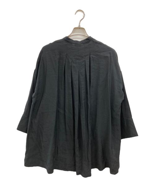 BEARDSLEY（ビアズリー）BEARDSLEY (ビアズリー) パールボタンブラウス ブラック サイズ:FREEの古着・服飾アイテム
