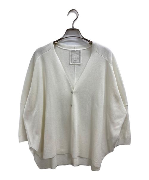 BEARDSLEY（ビアズリー）BEARDSLEY (ビアズリー) サラッとカーディガン ホワイト サイズ:FREEの古着・服飾アイテム