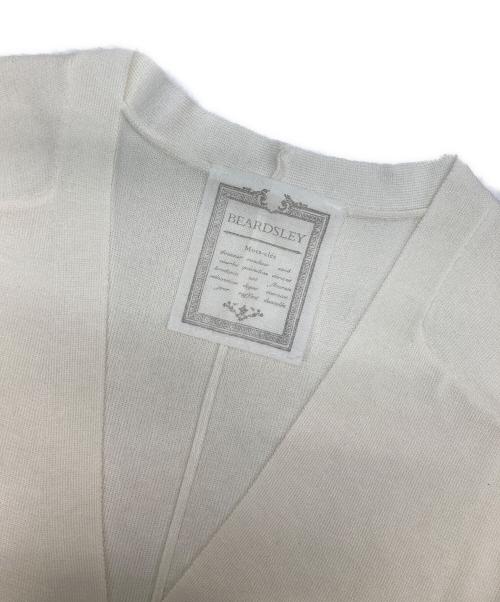 BEARDSLEY（ビアズリー）BEARDSLEY (ビアズリー) サラッとカーディガン ホワイト サイズ:FREEの古着・服飾アイテム