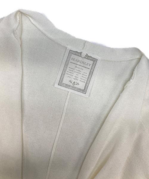 BEARDSLEY（ビアズリー）BEARDSLEY (ビアズリー) サラッとカーディガン ホワイト サイズ:FREEの古着・服飾アイテム