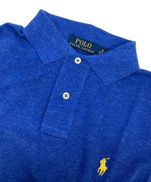 POLO RALPH LAUREN（ポロ・ラルフローレン）POLO RALPH LAUREN (ポロ・ラルフローレン) ロゴ刺繍入りポロシャツ ブルー サイズ:Sの古着・服飾アイテム