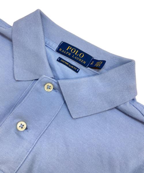 POLO RALPH LAUREN（ポロ・ラルフローレン）POLO RALPH LAUREN (ポロ・ラルフローレン) ロゴ刺繍ポロシャツ ブルー サイズ:Sの古着・服飾アイテム