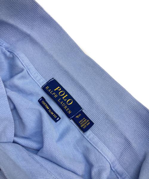 POLO RALPH LAUREN（ポロ・ラルフローレン）POLO RALPH LAUREN (ポロ・ラルフローレン) ロゴ刺繍ポロシャツ ブルー サイズ:Sの古着・服飾アイテム