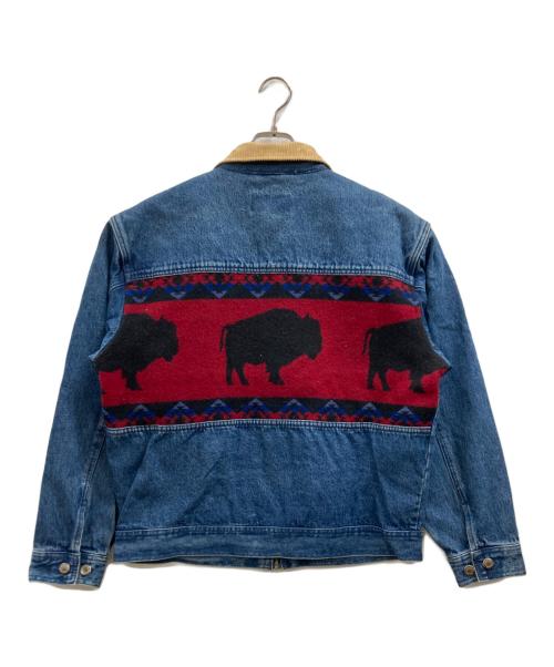 PENDLETON（ペンドルトン）PENDLETON (ペンドルトン) 襟コーデュロイネイティブデニムジャケット インディゴ サイズ:Mの古着・服飾アイテム