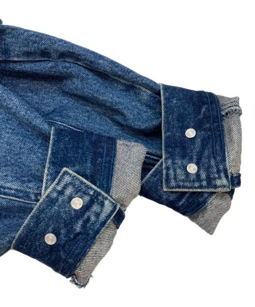 PENDLETON（ペンドルトン）PENDLETON (ペンドルトン) 襟コーデュロイネイティブデニムジャケット インディゴ サイズ:Mの古着・服飾アイテム