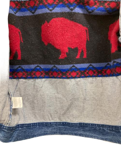 PENDLETON（ペンドルトン）PENDLETON (ペンドルトン) 襟コーデュロイネイティブデニムジャケット インディゴ サイズ:Mの古着・服飾アイテム