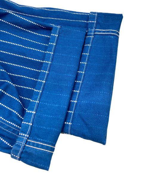 HEADLIGHT（ヘッドライト）HEADLIGHT (ヘッドライト) 9oz ウォバッシュストライプ ローバック オーバーオール ブルー サイズ:32の古着・服飾アイテム