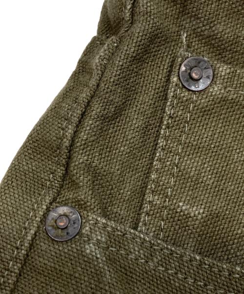 ONI DENIM（オニデニム）ONI DENIM (オニデニム) 硫化染め ハンドメイド リラックステーパードパンツ オリーブ サイズ:33の古着・服飾アイテム