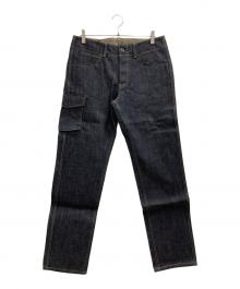 ONI DENIM（オニデニム）の古着「ワンサイドカーゴデニムパンツ」｜インディゴ