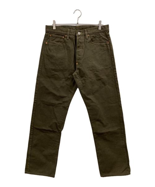 ONI DENIM（オニデニム）ONI DENIM (オニデニム) 鬼 HEAVY OX デニムパンツ オリーブ サイズ:Lの古着・服飾アイテム