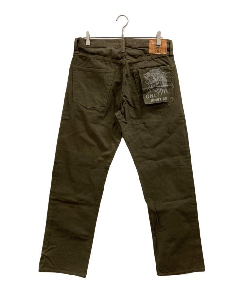 ONI DENIM（オニデニム）ONI DENIM (オニデニム) 鬼 HEAVY OX デニムパンツ オリーブ サイズ:Lの古着・服飾アイテム