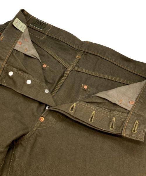 ONI DENIM（オニデニム）ONI DENIM (オニデニム) 鬼 HEAVY OX デニムパンツ オリーブ サイズ:Lの古着・服飾アイテム