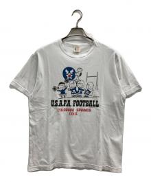 BUZZ RICKSON'S×PEANUTS（バズリクソンズ×ピーナッツ）の古着「USAFA FOOTBALL SNOOPY」｜ホワイト