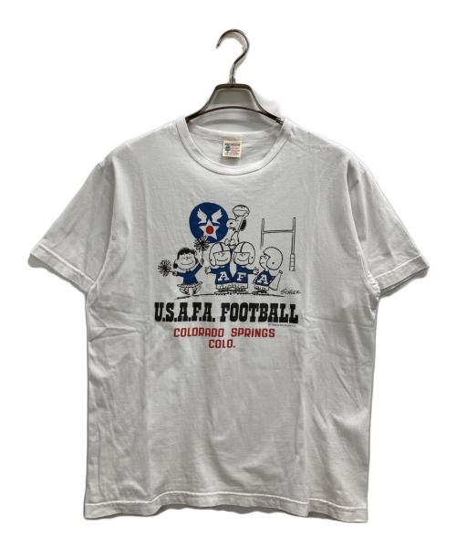 BUZZ RICKSON'S（バズリクソンズ）BUZZ RICKSON'S (バズリクソンズ) PEANUTS (ピーナッツ) USAFA FOOTBALL SNOOPY ホワイト サイズ:Lの古着・服飾アイテム