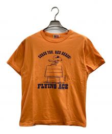 BUZZ RICKSON'S×PEANUTS（バズリクソンズ×ピーナッツ）の古着「CURSEYOU RED BARON TEE」｜オレンジ