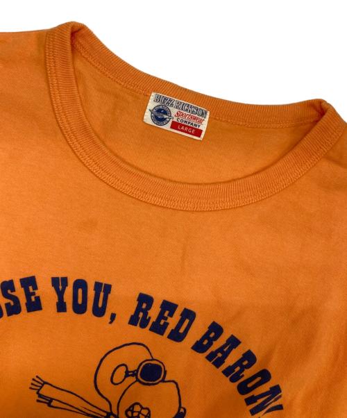 BUZZ RICKSON'S（バズリクソンズ）BUZZ RICKSON'S (バズリクソンズ) PEANUTS (ピーナッツ) CURSEYOU RED BARON TEE オレンジ サイズ:Lの古着・服飾アイテム