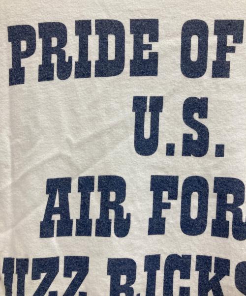 BUZZ RICKSON'S（バズリクソンズ）BUZZ RICKSON'S (バズリクソンズ) PEANUTS (ピーナッツ) US AIRFORCE TYPE MA-1 TEE ホワイト サイズ:Lの古着・服飾アイテム