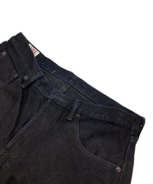 ONI DENIM（オニデニム）ONI DENIM (オニデニム) AIZUMI Relax Tapered 20oz 鬼秘デニムパンツ ブラック サイズ:33の古着・服飾アイテム