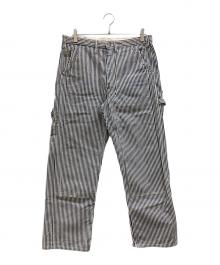 SUGAR CANE（シュガーケーン）の古着「HICKORY DOUBLEKNEE WORK PANTS」｜インディゴ×ホワイト