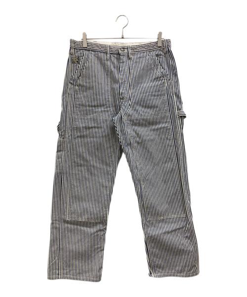 SUGAR CANE（シュガーケーン）SUGAR CANE (シュガーケーン) HICKORY DOUBLEKNEE WORK PANTS インディゴ×ホワイト サイズ:34×32の古着・服飾アイテム