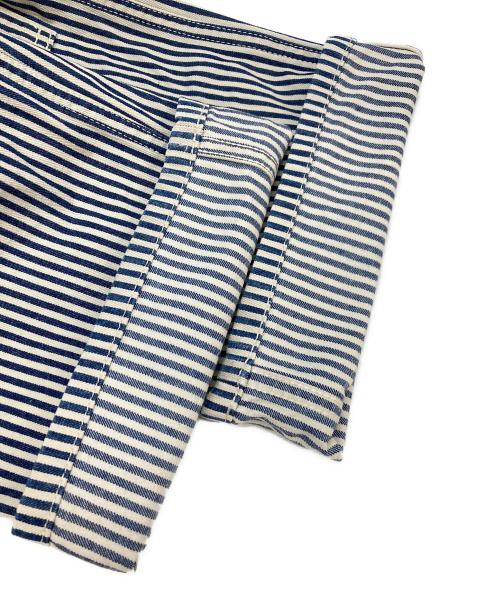 SUGAR CANE（シュガーケーン）SUGAR CANE (シュガーケーン) HICKORY DOUBLEKNEE WORK PANTS インディゴ×ホワイト サイズ:34×32の古着・服飾アイテム