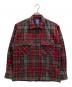 PENDLETON（ペンドルトン）の古着「ヴァージンウールチェックジップアップジャケット」｜レッド×グレー
