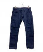 ONI DENIMオニデニム）の古着「Relax Tapered 12oz Navy Warp and Weft Selvedge Denim」｜ネイビー