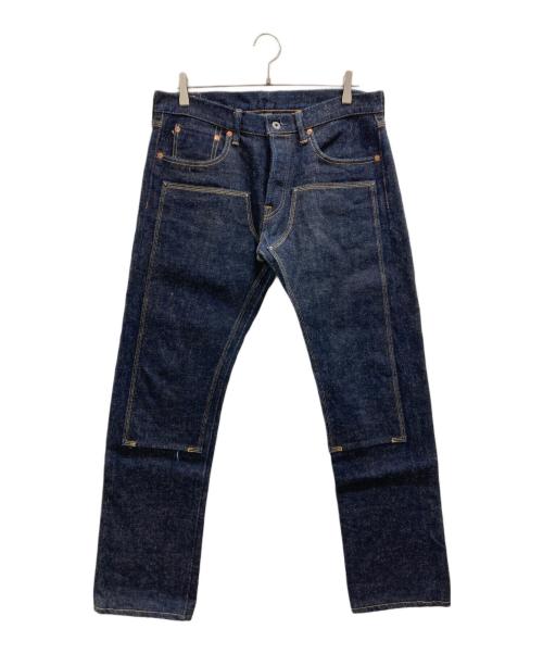 ONI DENIM（オニデニム）ONI DENIM (オニデニム) ダブルニーデニムパンツ インディゴ サイズ:Lの古着・服飾アイテム