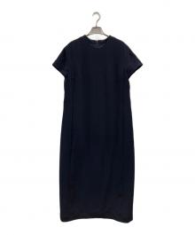 SHE TOKYO（シートーキョー）の古着「Manon ミニマルコクーンワンピース」｜ネイビー