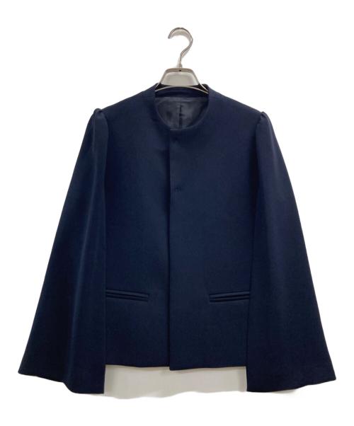 SHE TOKYO（シートーキョー）SHE TOKYO (シートーキョー) EVIE ノーカラージャケット ネイビー サイズ:1の古着・服飾アイテム