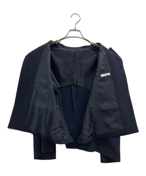 SHE TOKYO（シートーキョー）SHE TOKYO (シートーキョー) EVIE ノーカラージャケット ネイビー サイズ:1の古着・服飾アイテム