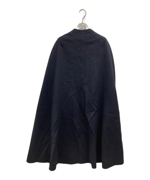 HER.（ハー）HER. (ハー) カシミヤブレンドロングケープ ネイビー サイズ:FREEの古着・服飾アイテム