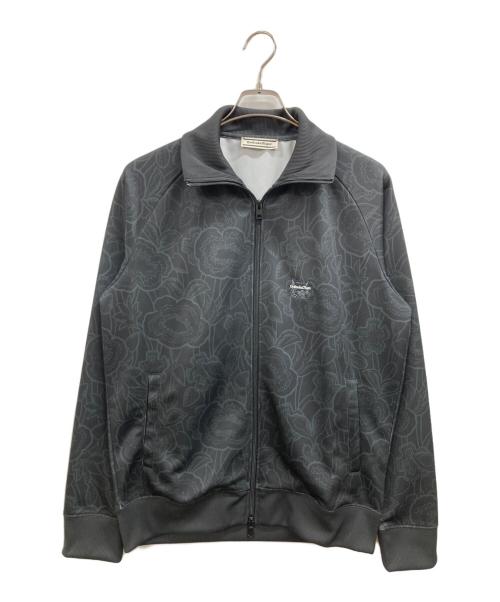 Onitsuka Tiger（オニツカタイガー）Onitsuka Tiger (オニツカタイガー) ボタニカルアートTRACK TOP ブラック サイズ:Lの古着・服飾アイテム