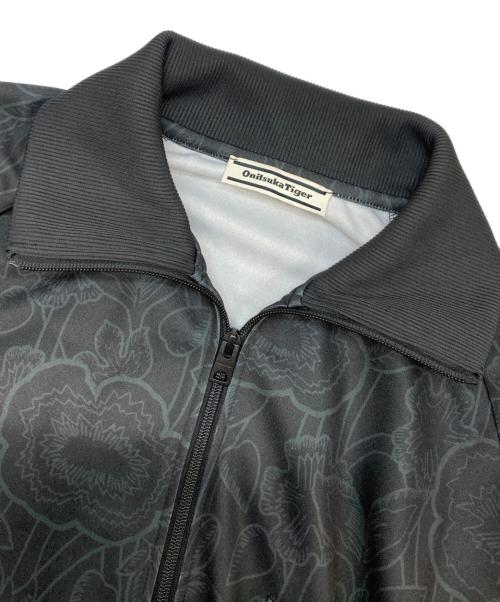 Onitsuka Tiger（オニツカタイガー）Onitsuka Tiger (オニツカタイガー) ボタニカルアートTRACK TOP ブラック サイズ:Lの古着・服飾アイテム