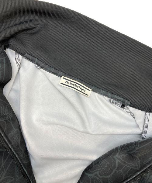 Onitsuka Tiger（オニツカタイガー）Onitsuka Tiger (オニツカタイガー) ボタニカルアートTRACK TOP ブラック サイズ:Lの古着・服飾アイテム