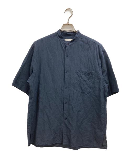 UNITED ARROWS（ユナイテッドアローズ）UNITED ARROWS (ユナイテッドアローズ) リネンシャツ ネイビー サイズ:Mの古着・服飾アイテム