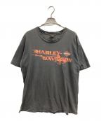 HARLEY-DAVIDSONハーレーダビッドソン）の古着「00sロゴプリントTシャツ」｜グレー