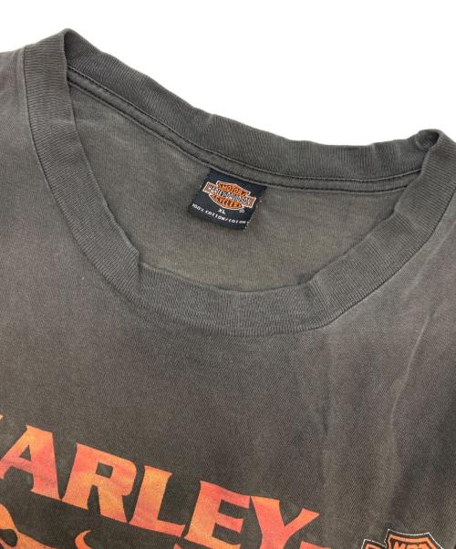 HARLEY-DAVIDSON（ハーレーダビッドソン）HARLEY-DAVIDSON (ハーレーダビッドソン) 00sロゴプリントTシャツ グレー サイズ:XLの古着・服飾アイテム