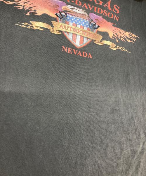 HARLEY-DAVIDSON（ハーレーダビッドソン）HARLEY-DAVIDSON (ハーレーダビッドソン) 00sロゴプリントTシャツ グレー サイズ:XLの古着・服飾アイテム