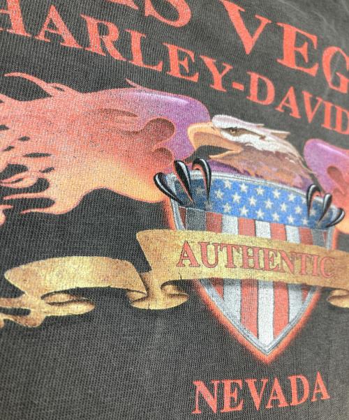 HARLEY-DAVIDSON（ハーレーダビッドソン）HARLEY-DAVIDSON (ハーレーダビッドソン) 00sロゴプリントTシャツ グレー サイズ:XLの古着・服飾アイテム