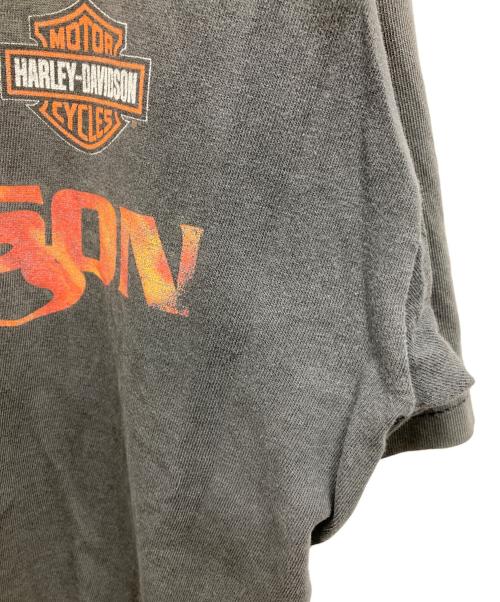 HARLEY-DAVIDSON（ハーレーダビッドソン）HARLEY-DAVIDSON (ハーレーダビッドソン) 00sロゴプリントTシャツ グレー サイズ:XLの古着・服飾アイテム