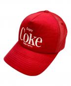 Coca Cola×BRIXTONコカコーラ×ブリクストン）の古着「キャップ」｜レッド